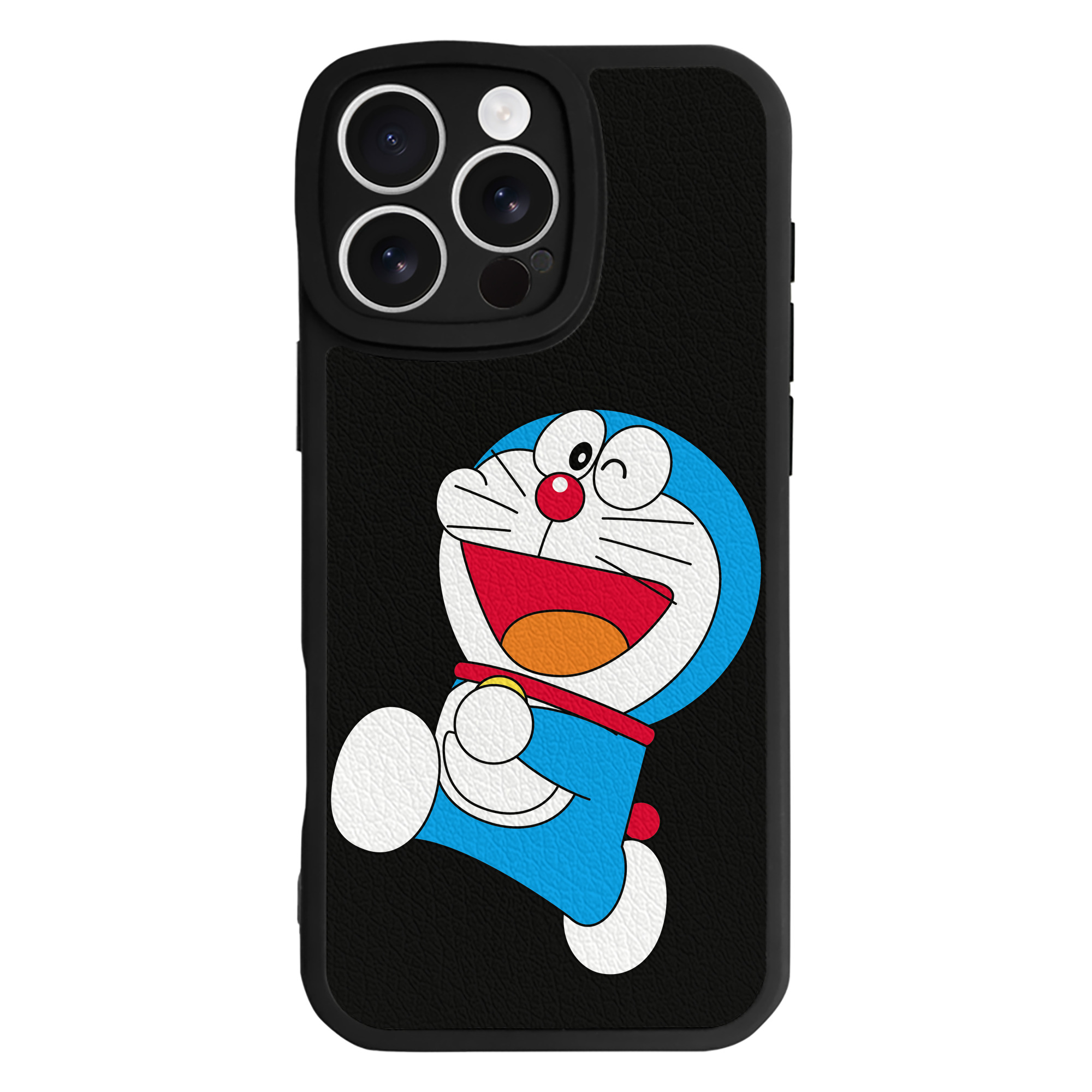 （画像用） ドラえもん Doraemon 【iPhone 16シリーズ対応】シリコンスマホケース（レザー調） 材質：シリコン
